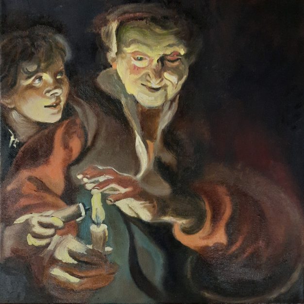 P.P.Rubens, Alte Frau und Junge mit Kerze